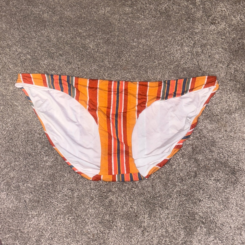 Cotton On Orange Striped Bikini Bottom size XL new